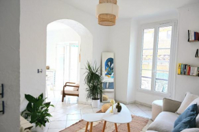 The Seaside Serenity - Calm & Charming Bay View Flat - Heart of Villefranche